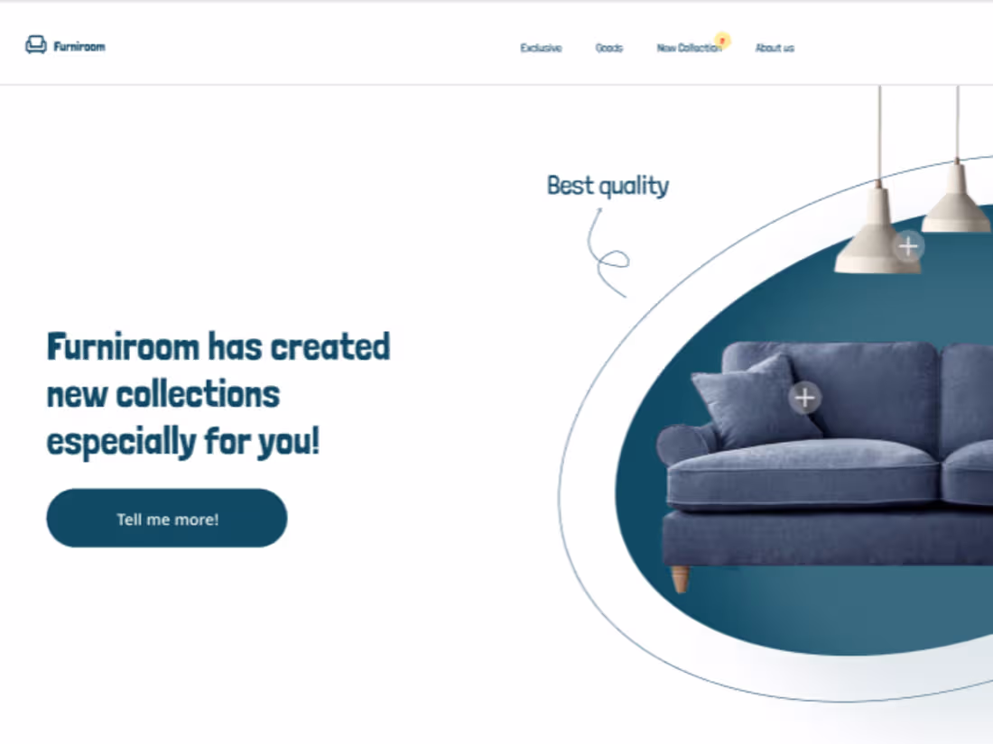 Cover image for Furniroom-Product Landing Page Design
