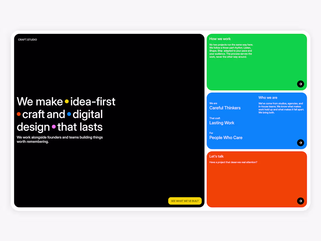 Cover image for Agency web design exploration 