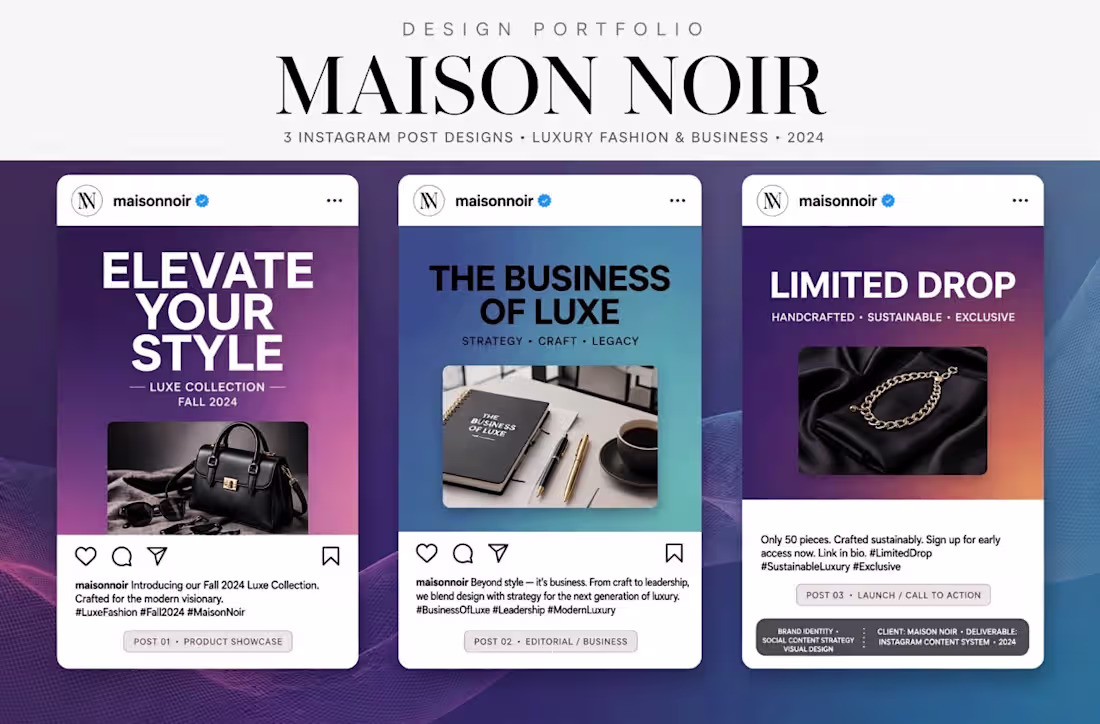 Cover image for Instagram Posts for Luxury Brands