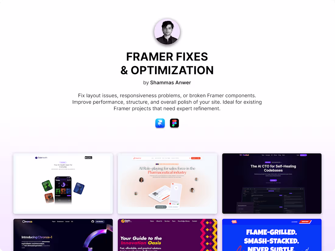 Cover image for Framer Fixes & Optimization