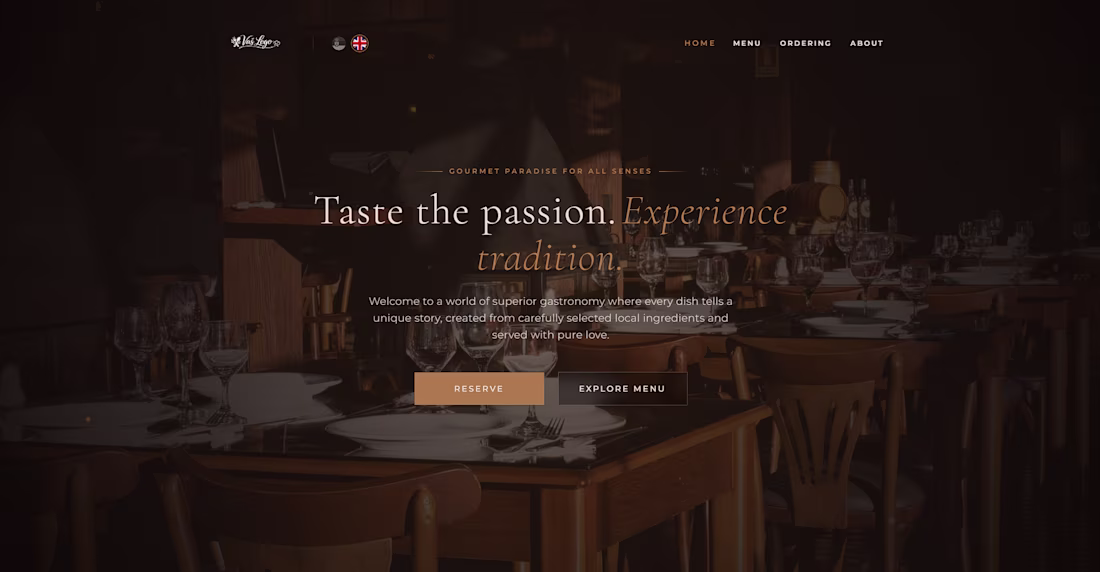 Cover image for A modern restaurant website built