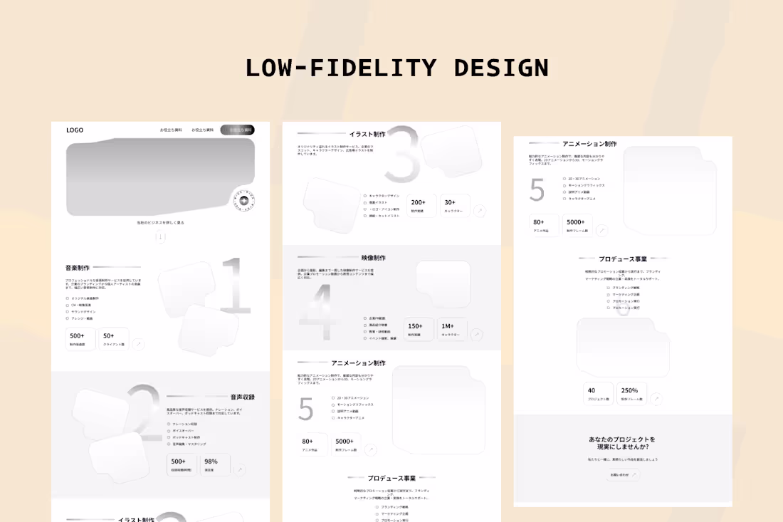Cover image for A low fidelity design for