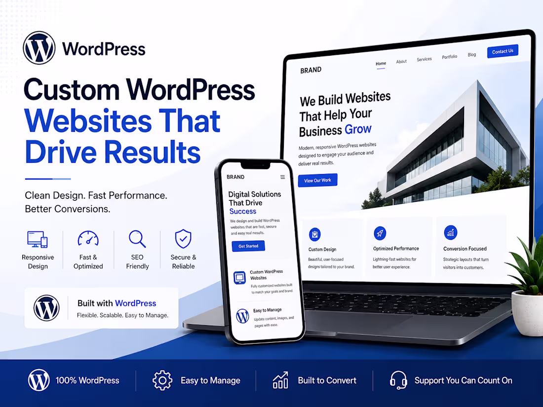 Cover image for Custom WordPress Website Design & Development