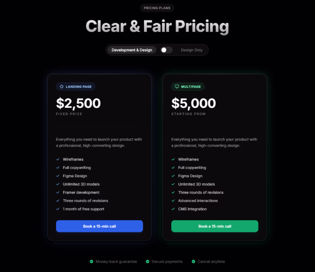 Cover image for pricing Section