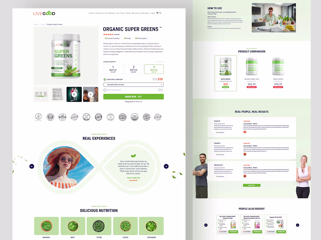 Cover image for Wellness Organic Supplements – Product