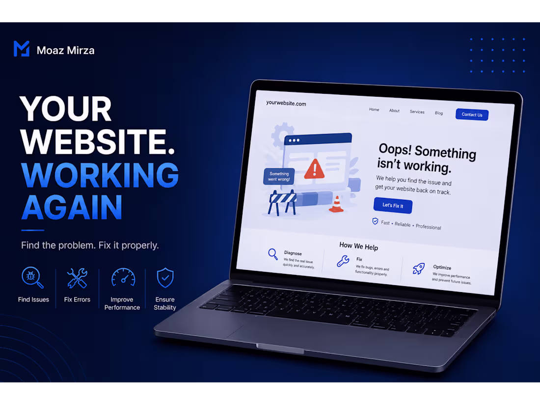 Cover image for Website & Web App Fixes / Debugging