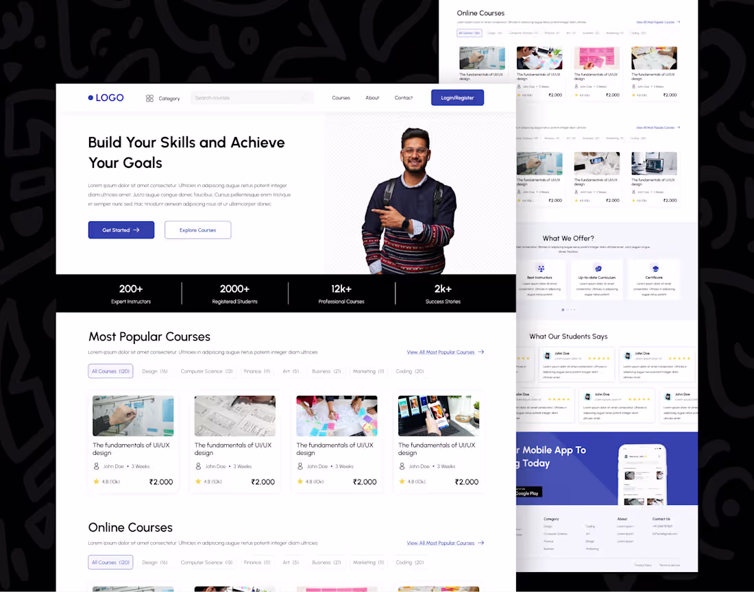 Cover image for Education website Design
