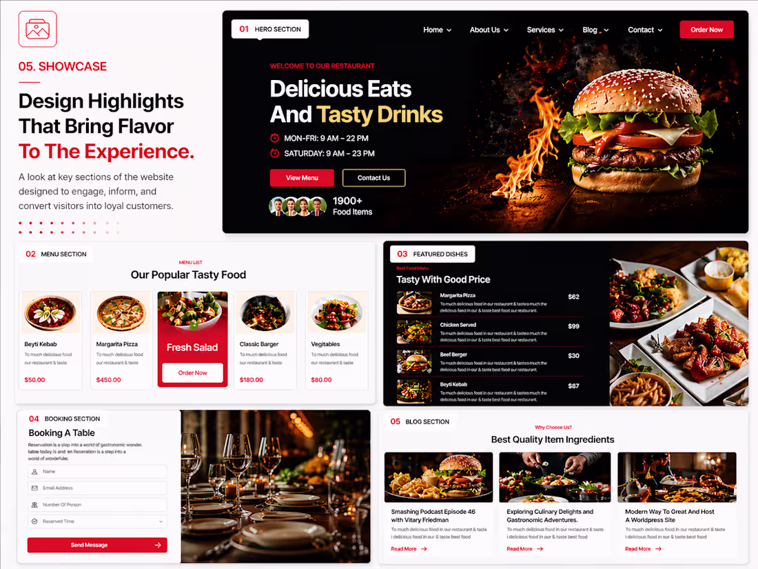 Cover image for ReservQ Restaurant Website Redesign