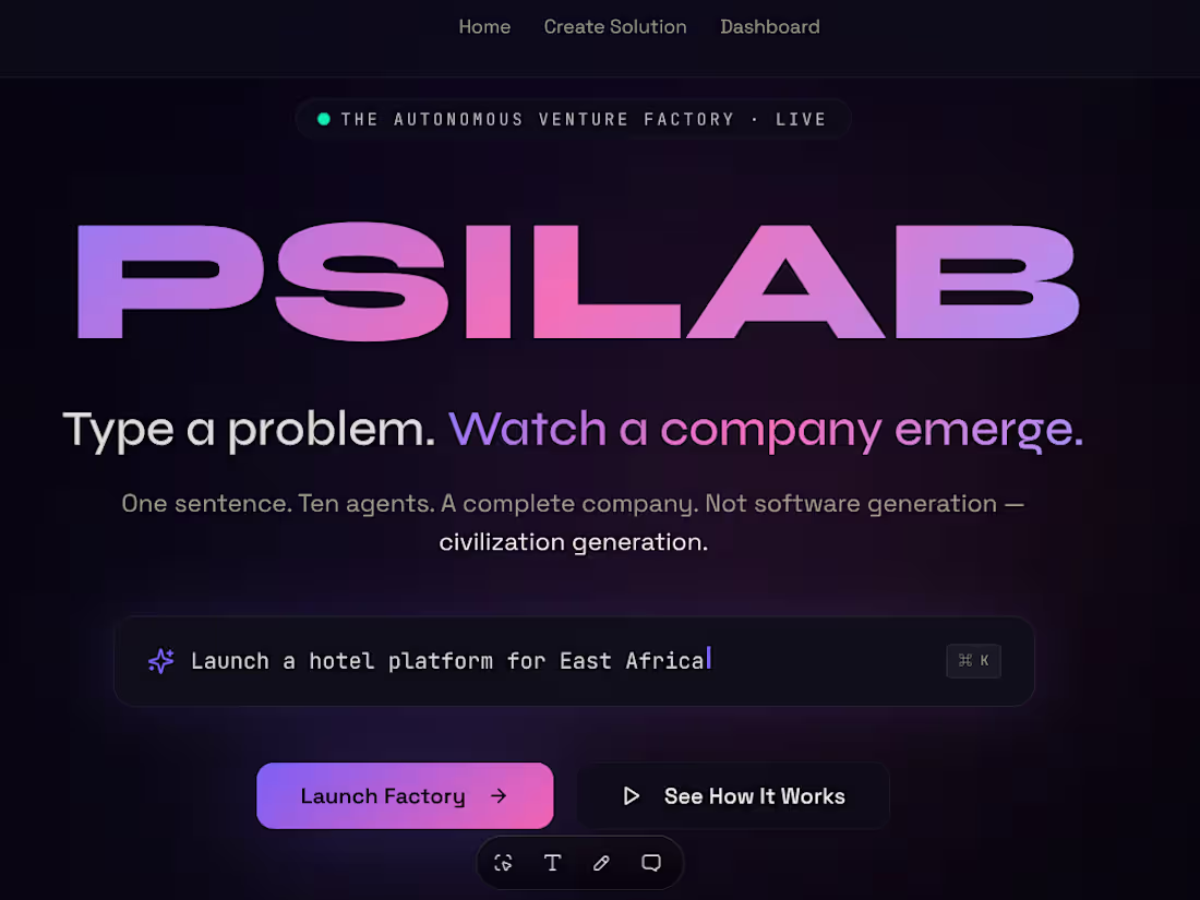 Cover image for One sentence. One AI workforce.