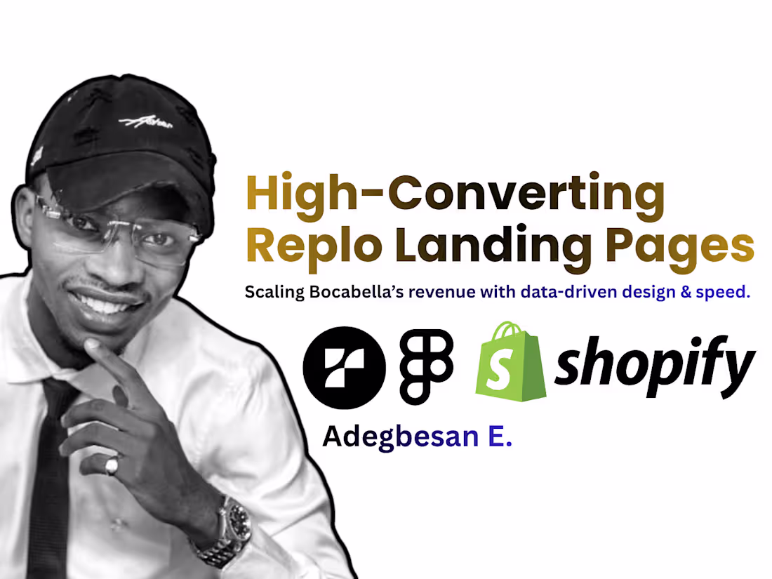 Cover image for Replo Landing Page Optimization for  E-commerce Brands