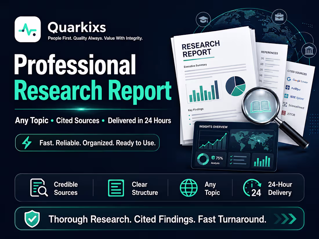Cover image for Professional Research Report 