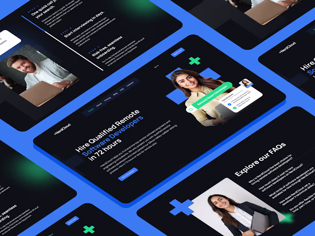Cover image for NerdCloud — Landing Page Design