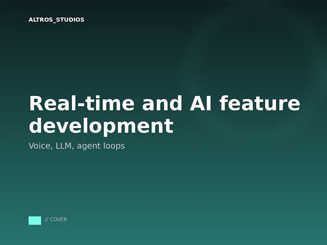 Cover image for Real-time and AI feature development
