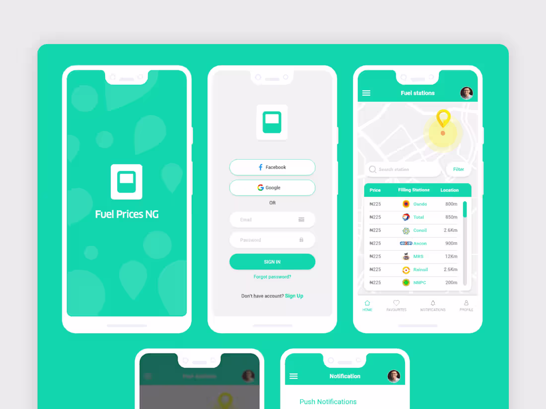 Cover image for App Design for a petrol price