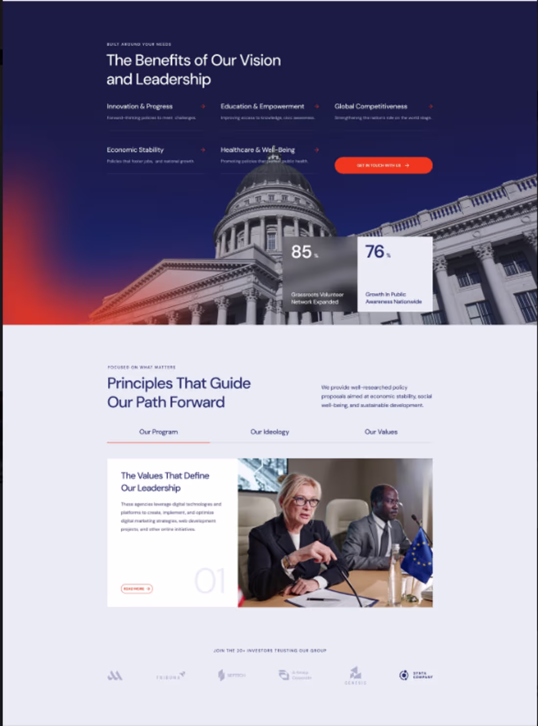 Cover image for A Politician Election Campaign Wordpress Website