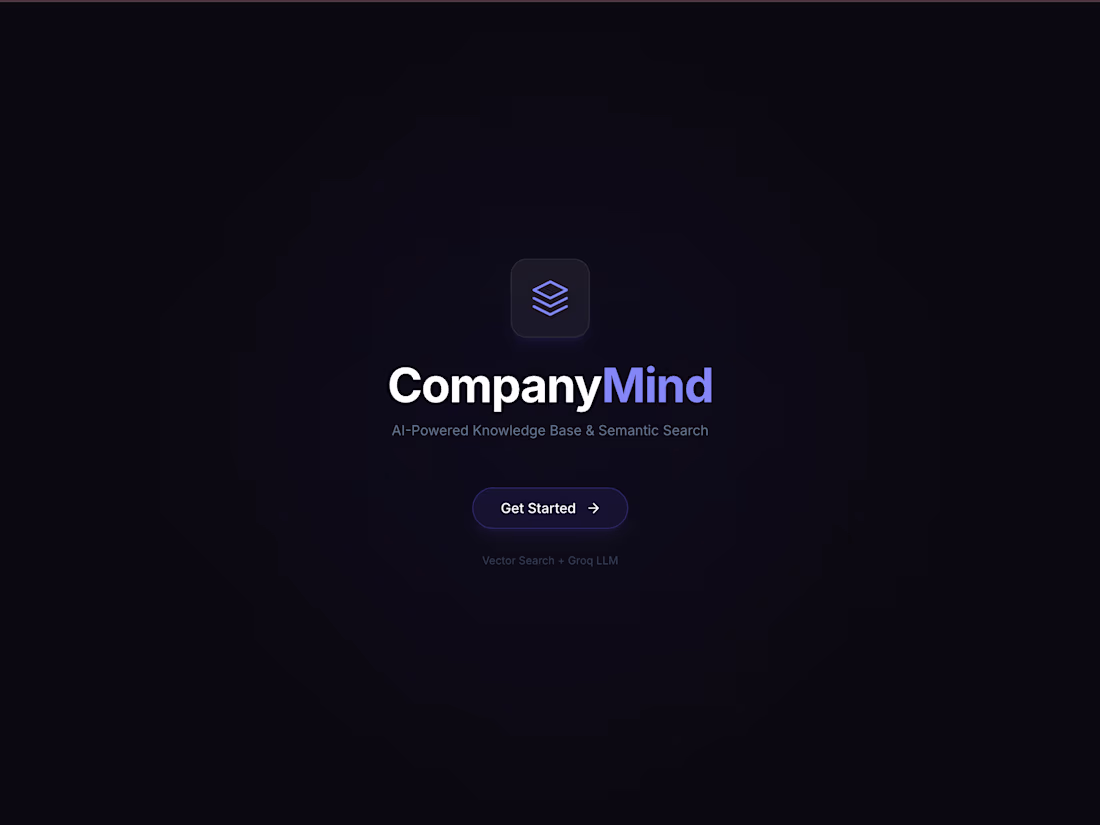 Cover image for CompanyMind — AI-Powered Document Search & Research