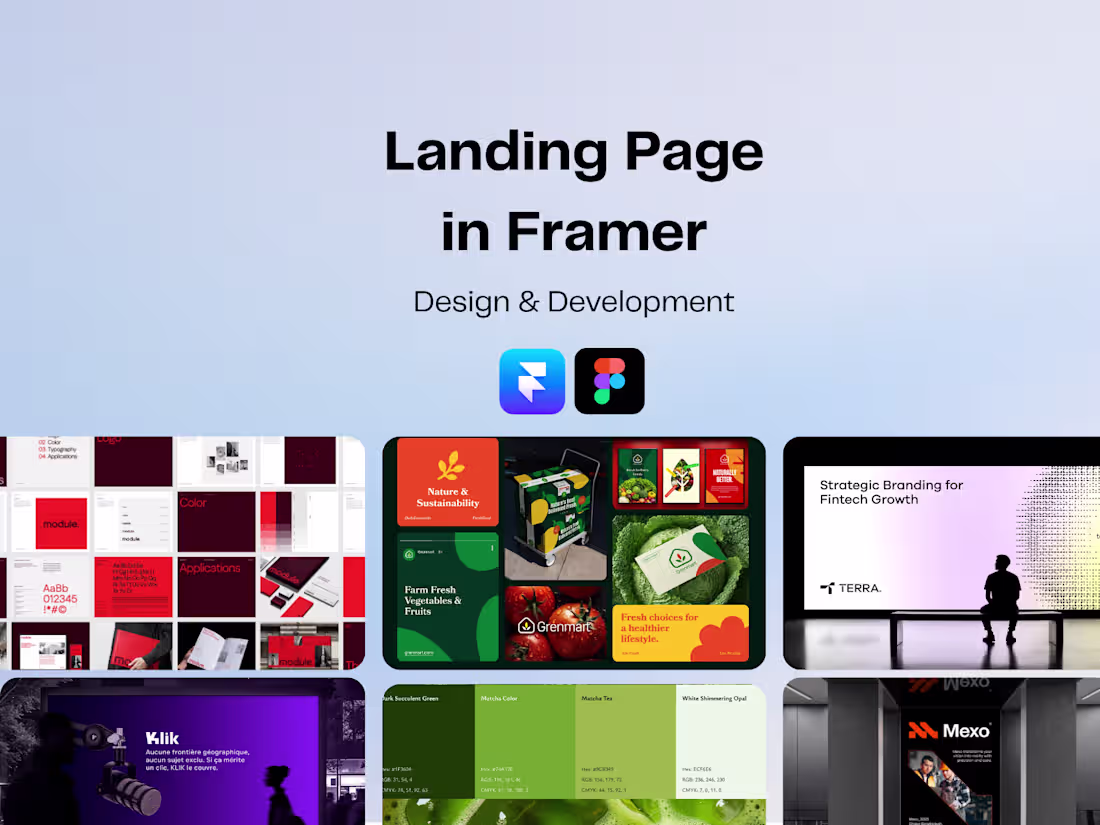 Cover image for Landing page in Framer - Design and development