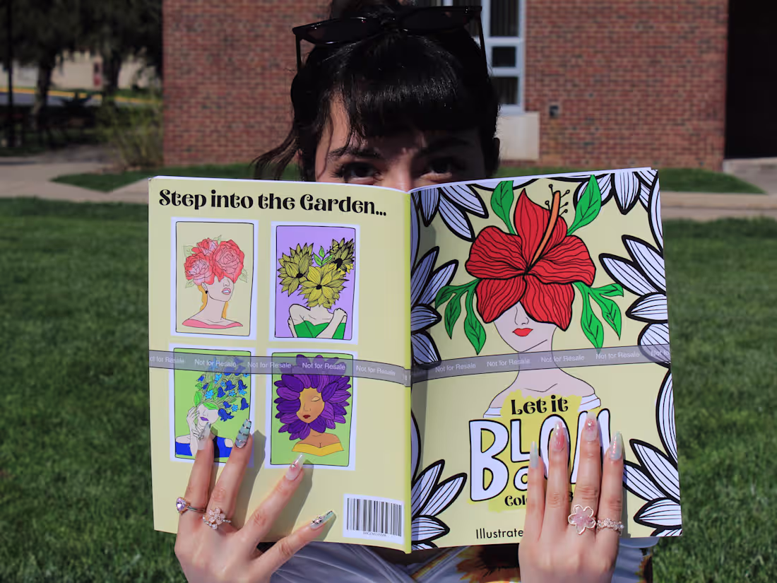 Cover image for Let it Bloom: Coloring Book