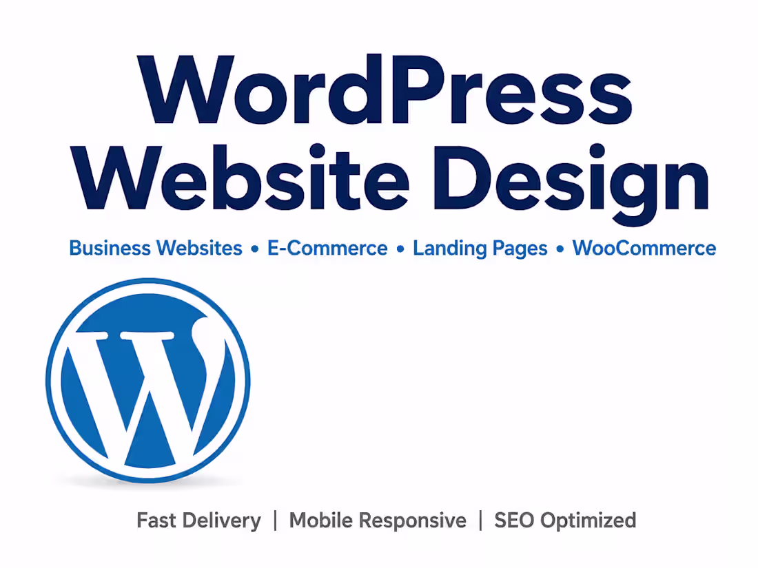 Cover image for WordPress Website Design 
Designing and