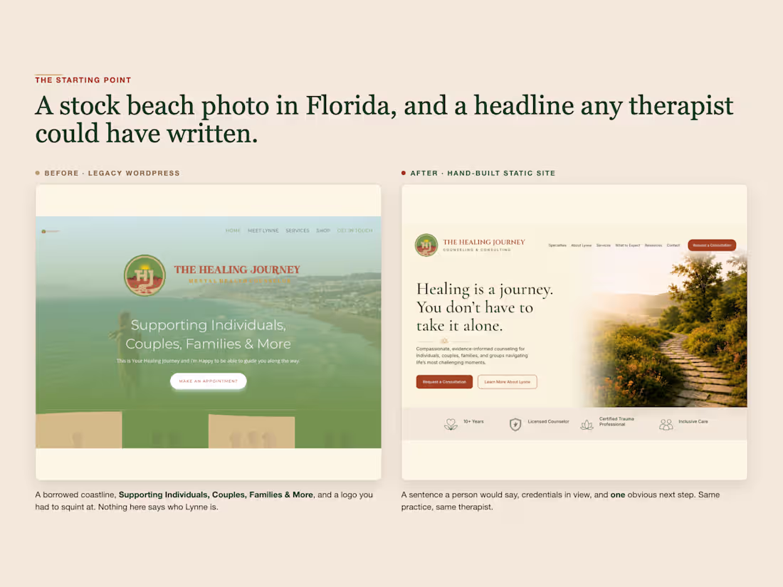 Cover image for Trust-First Website Rebuild + AI Visibility Measurement