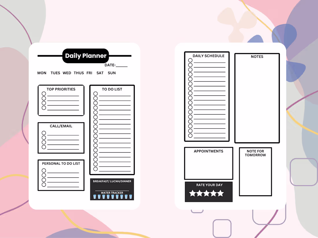 Cover image for Creative weekly Planner Design