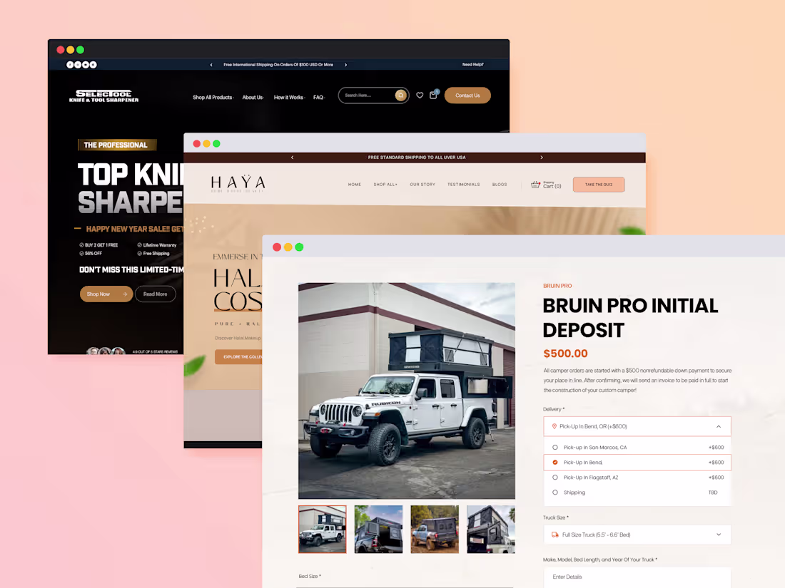 Cover image for Premium Shopify Store Design for Modern Brands
