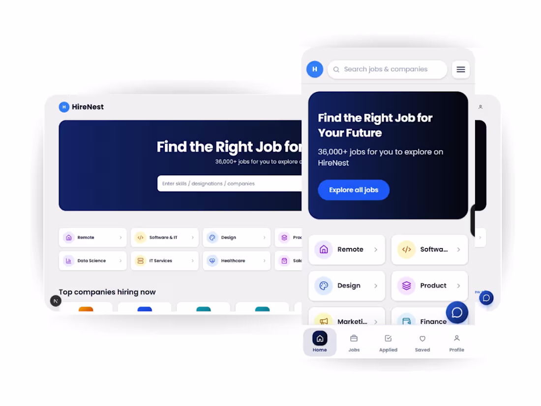 Cover image for HireNest - AI Powered Recruitment
