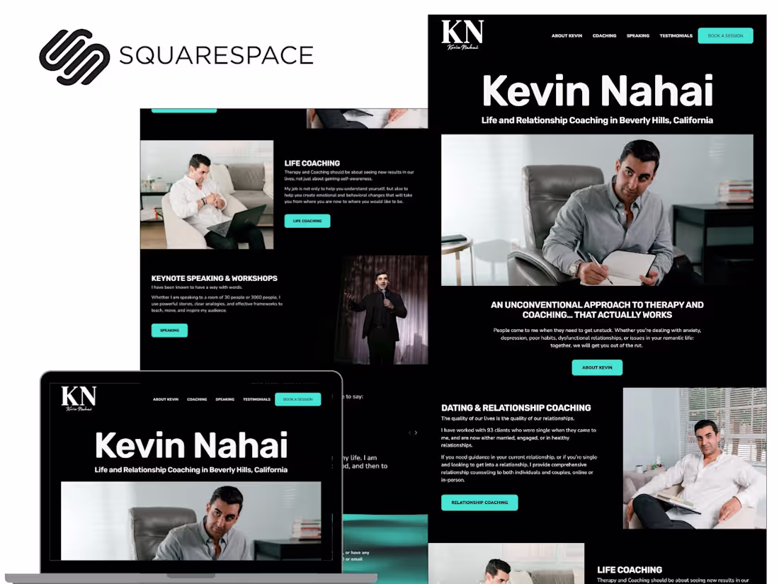 Cover image for Squarespace Website Redesign- Life Coaching and Therapy