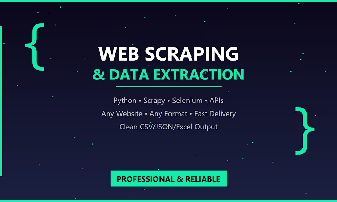 Cover image for I specialize in web scraping