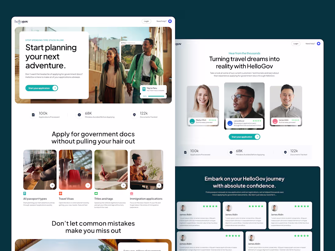 Cover image for Hellogov Web Design