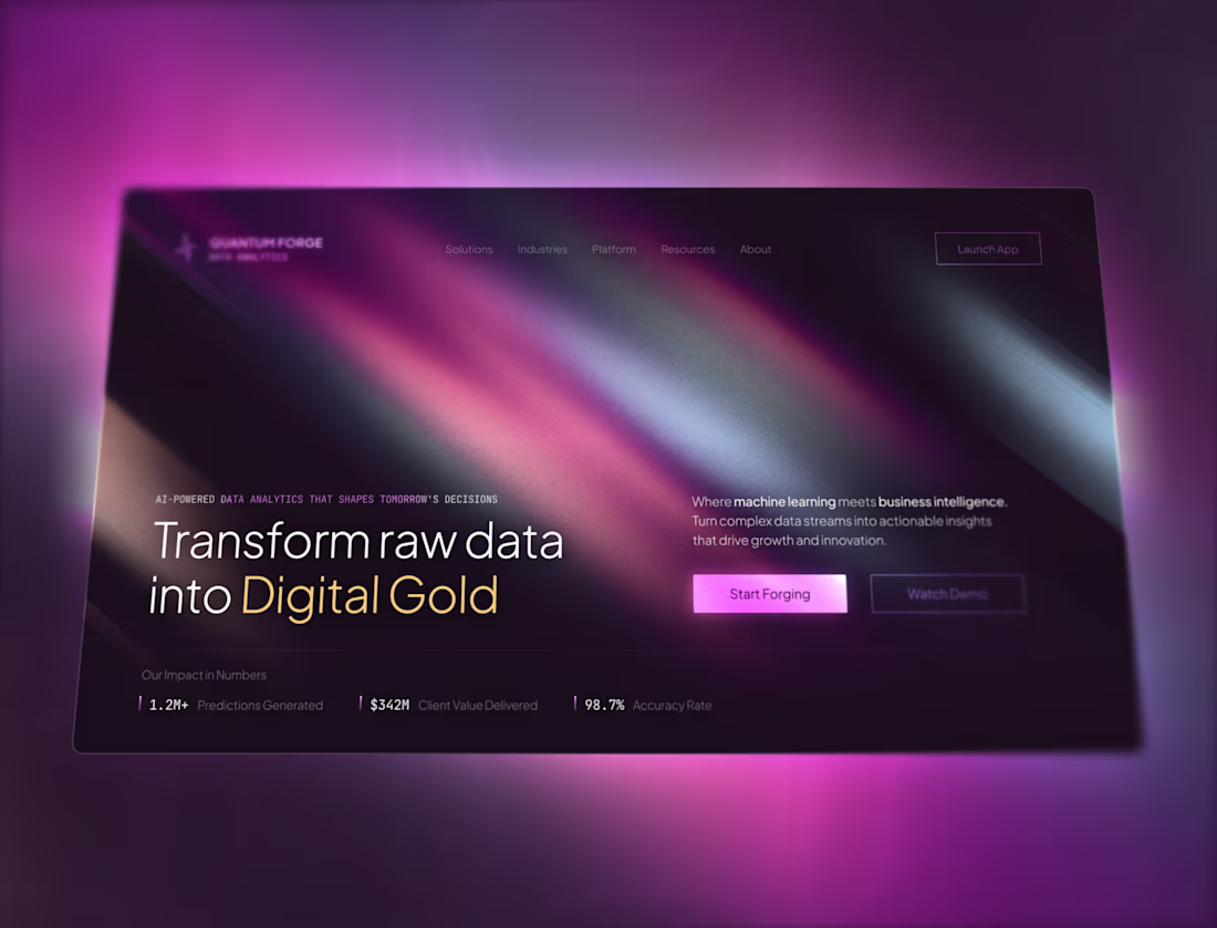 Cover image for Forge Data Analytics Landing Page