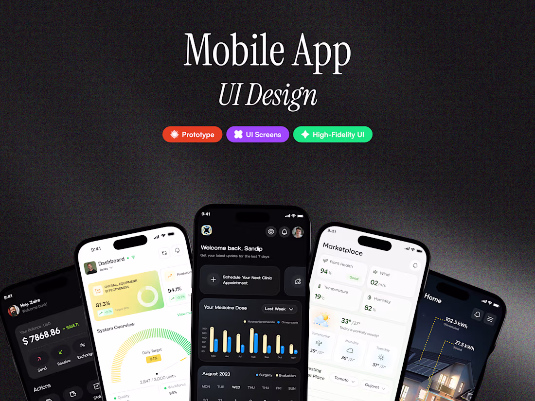 Cover image for Mobile App UI Design
