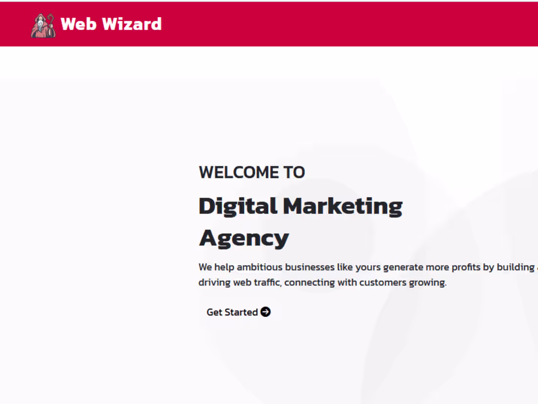 Cover image for Digital Marketing Landing Page