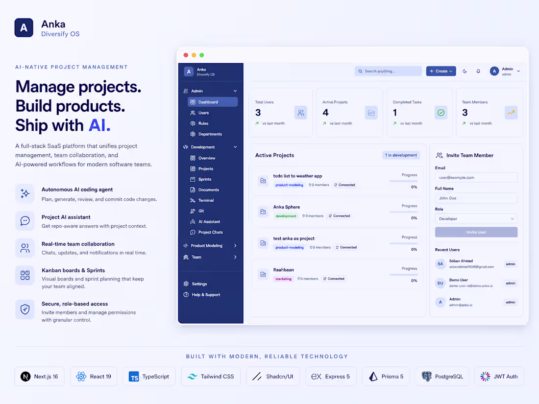 Cover image for Anka Diversify — AI-Native Project