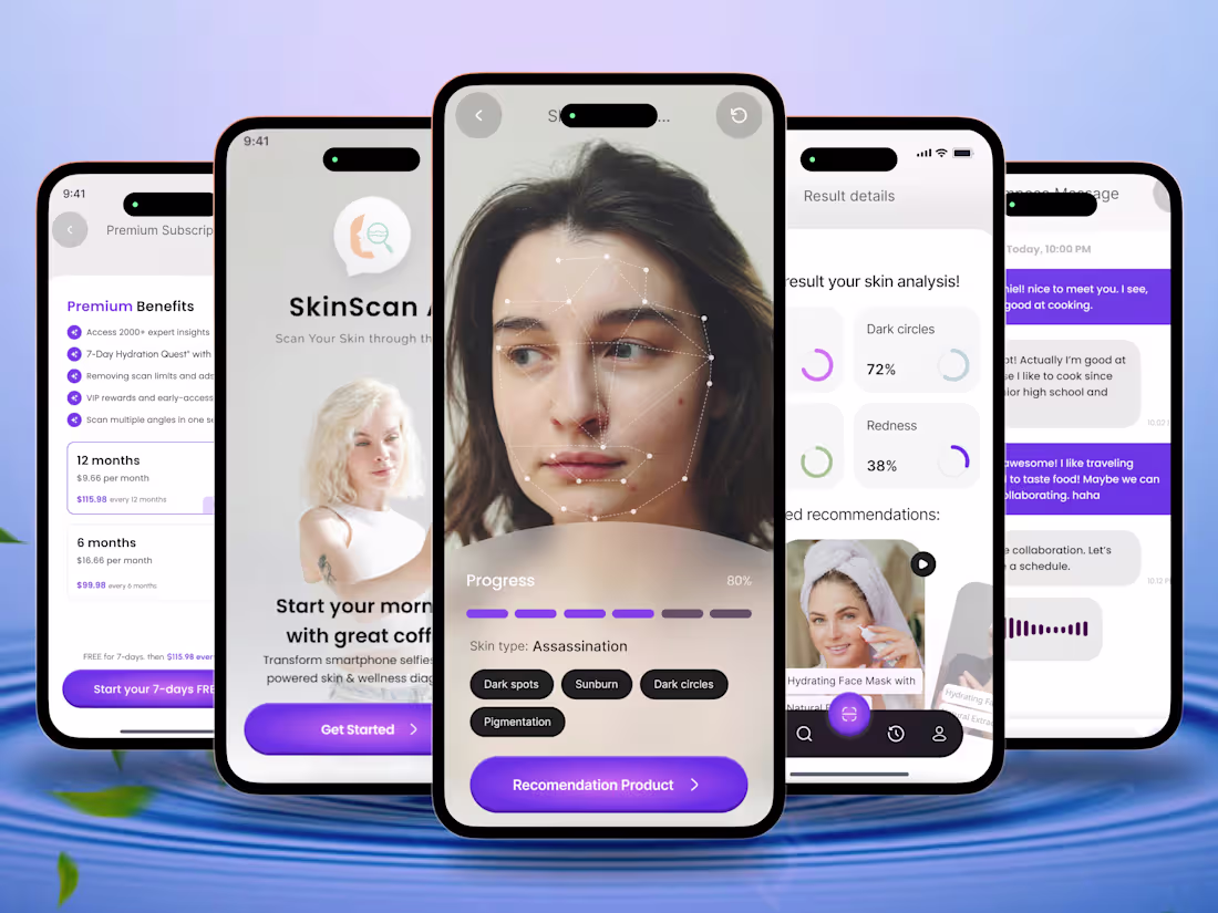 Cover image for AI Skincare Analysis App Full Case Study