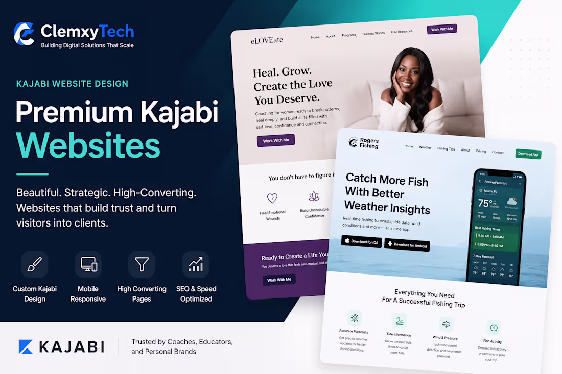 Cover image for Premium Kajabi Coaching Website