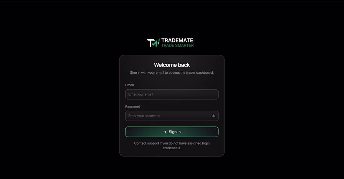 Cover image for TRADE MATE
A modern brokerage platform