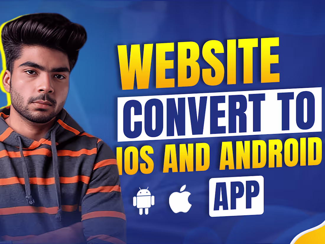 Cover image for I will convert unique responsive website to android and ios app