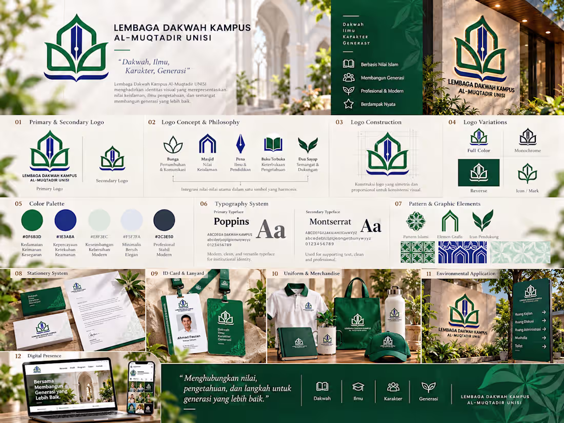 Cover image for Visual Identity Design - Lembaga Dakwah Kampus Al-Muqtadir U...