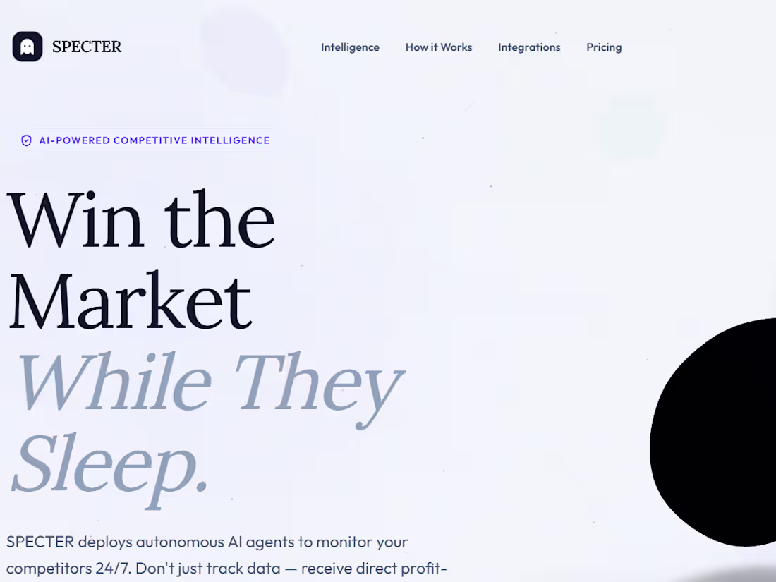 Cover image for SPECTER: Competitor Price Intelligence SaaS