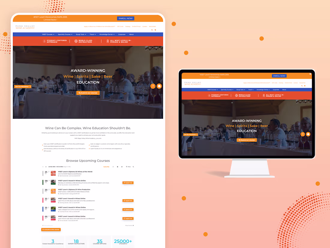 Cover image for WordPress Website Development for Wine Academy 