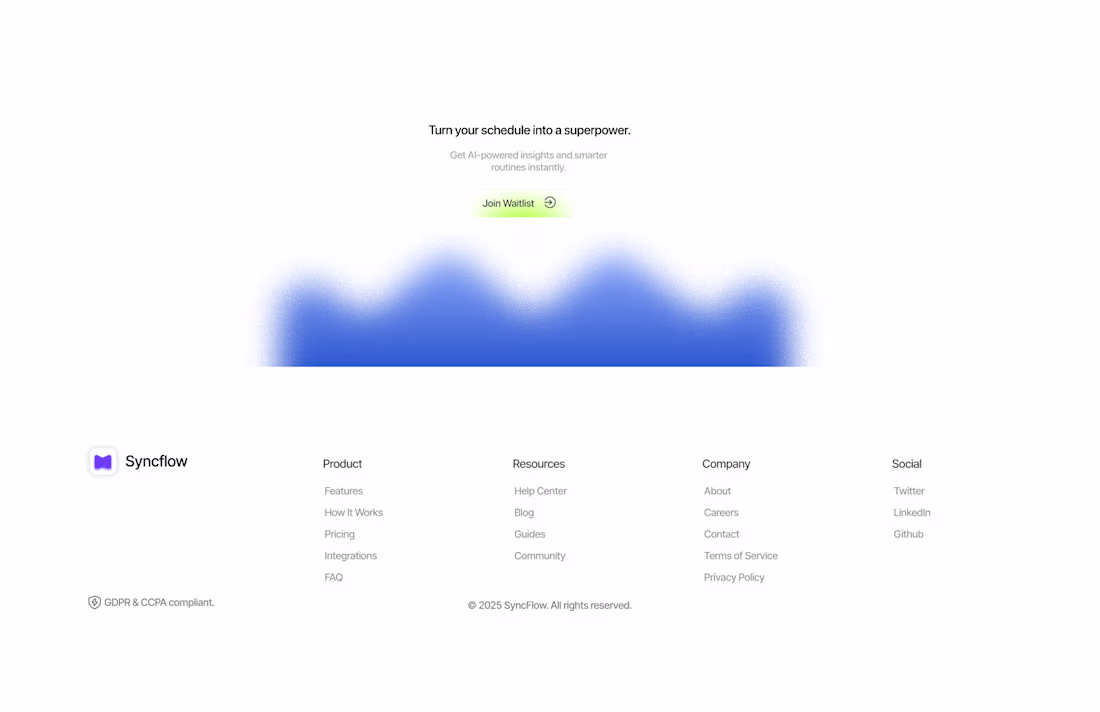 Cover image for CTA + Footer combinations is always 🫰