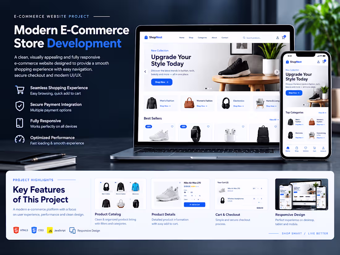 Cover image for E-commerce Development · Web Design