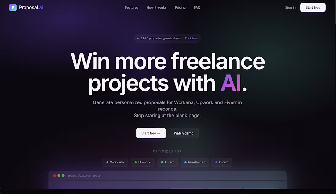 Cover image for Proposal AI is an AI-powered
