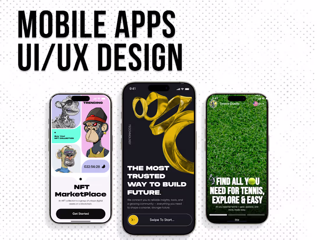 Cover image for MOBILE APP DESIGNS