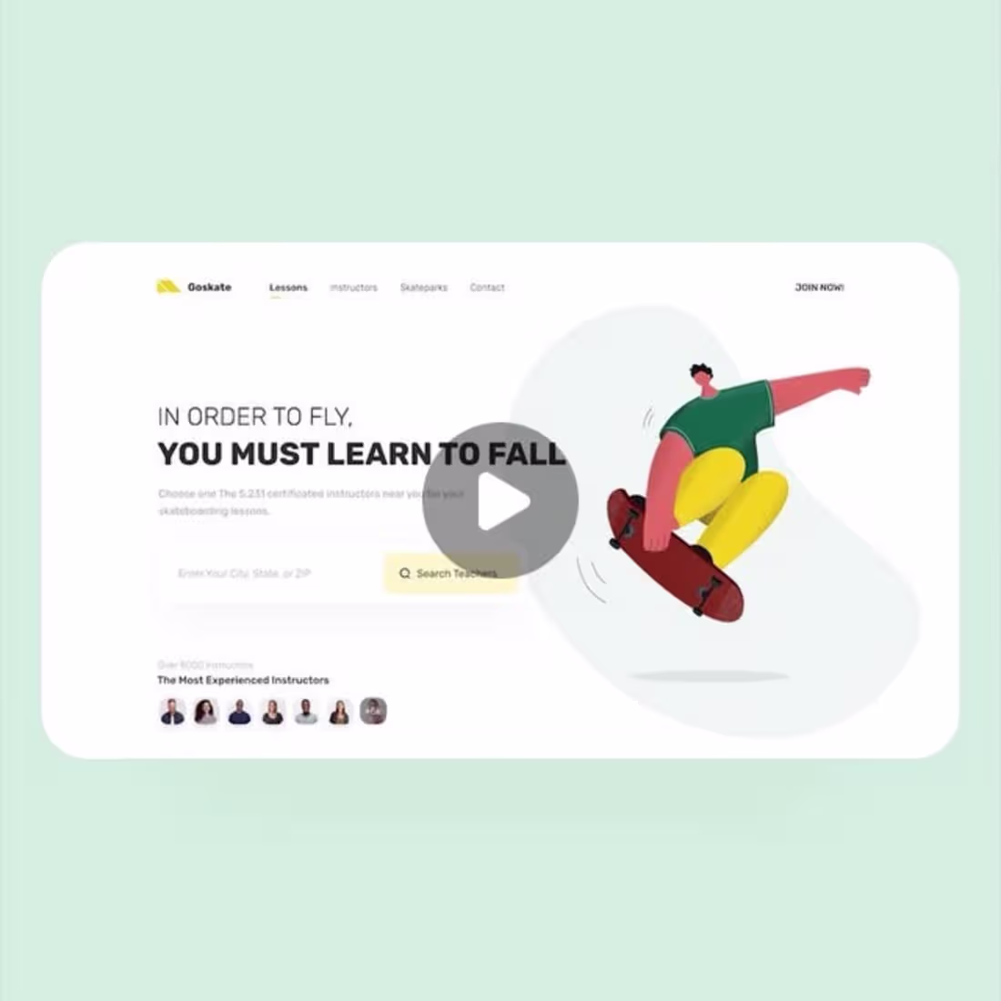 Cover image for UI/UX Designer | Fahim on Instagram: “Goskate.com redesign conc…