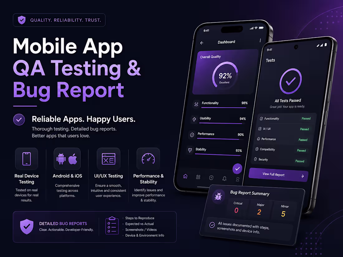 Cover image for Mobile App Testing (iOS & Android)