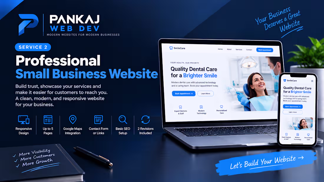 Cover image for Professional Small Business Website