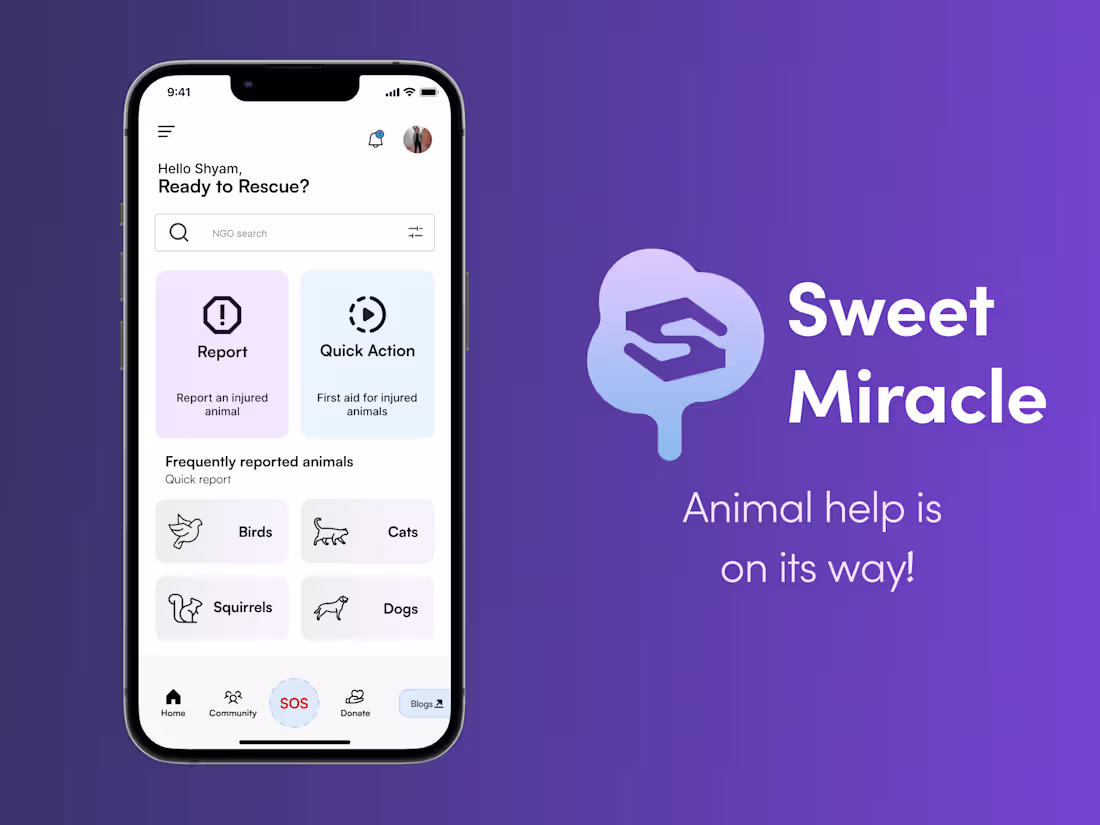Cover image for Animal help app