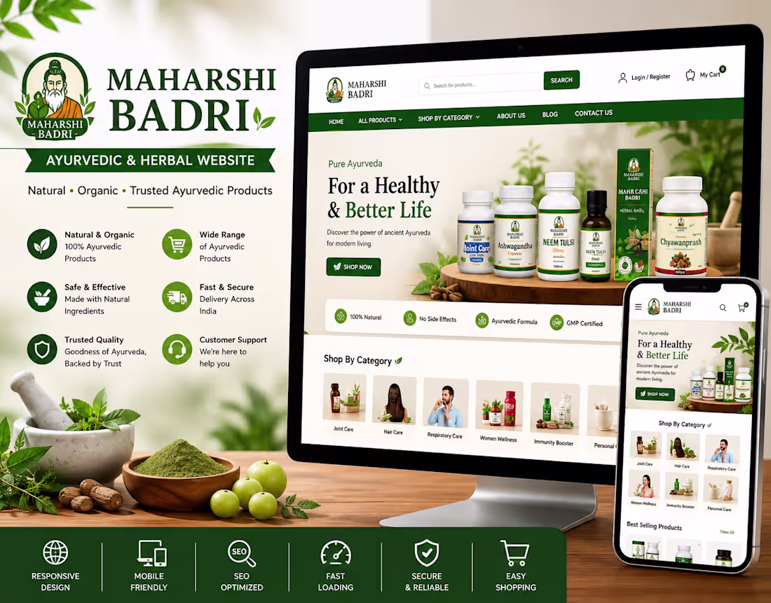 Cover image for Maharshi Badri – Ayurvedic &